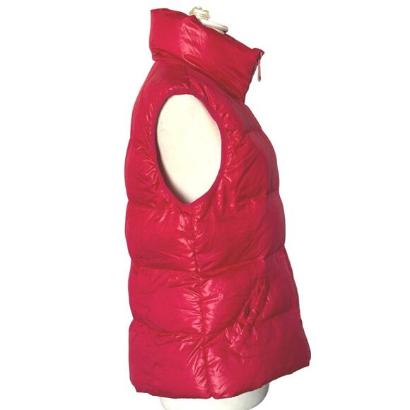 CI SONO Los Angeles Outerwear Women’s Red Sleeveless Puffer Vest Size Medium NEW - Picture 2 of 6